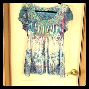 Gorgeous multicolored blouse size XL